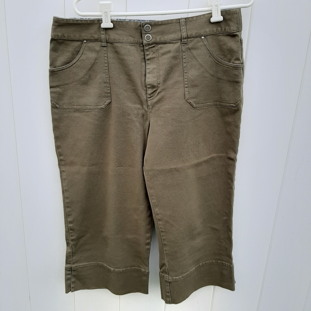 COPY - ❤BO❤ Christopher & Banks Olive Green Cropped Pants